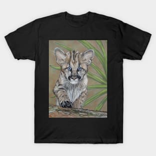 cute baby cougar big cat wildlife T-Shirt